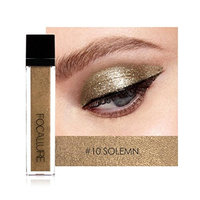 FOCALLURE 10 Color Glitter Eyeshadow Palette Shimmer Matte Shiny Waterproof Eyeliner Liquid Smoky Eye Shadow