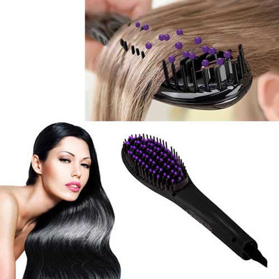 Z-Comfort Extreme LED 450 Degree Straightening Detangling Hair Brush White