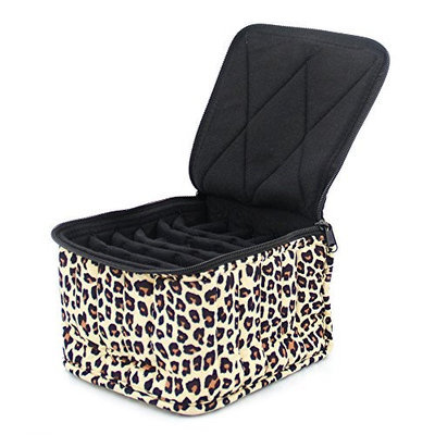 Therapure Health Essentials Essential Oil Carrying Case, 5 High, 30ml, 30-Bottle, Pattern, Leopard