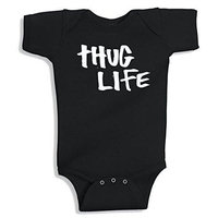 Lil Shirts Thug Life Baby Bodysuit~3-6 Months / Blue