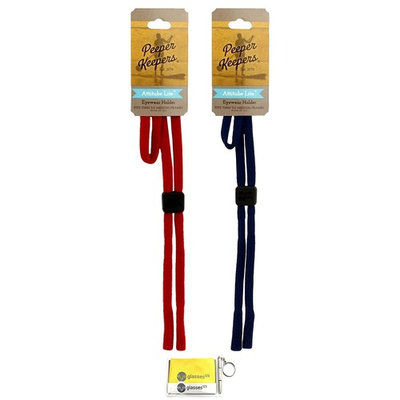 Peeper Keepers Attitube Lite, Red and Navy, 2 pack mix, w/Cloth & Screwdriver