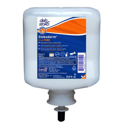 Debus Inc Deb Group 1 Liter Refill Stokoderm® Grip PURE Skin Protection Cream (6 Per Case)