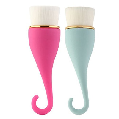 Homyl 2Piece Soft Facial Pore Cleanser Skin SPA Massager Blackhead Remover Brushes