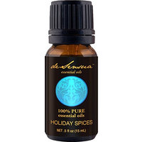 Holiday Spices Essential Oils Blend by deSensua (15 ml) – Pure – Add to Aromatherapy Diffuser or Potpourri – Ideal Fall, Winter Therapeutic Stress Reliever – Cinnamon, Nutmeg, Orange