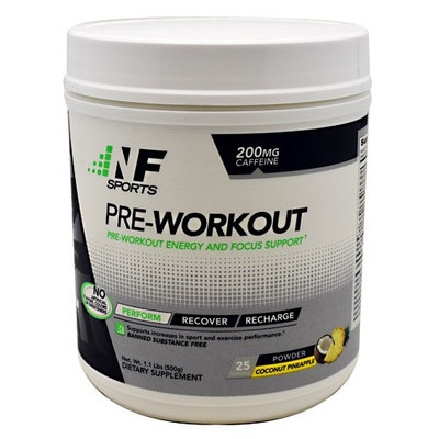 NutriForce Sports Pre-Workout, Coconut Pineapple, 25 Servings