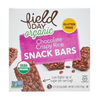 Field Day Organic Chocolate Crispy Rice Snack Bars, 3.9 Oz