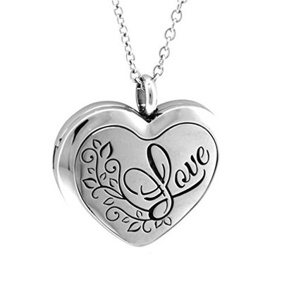 AromaRain Love Heart Shaped Diffuser Necklace - 316L Oil Diffuser Necklace