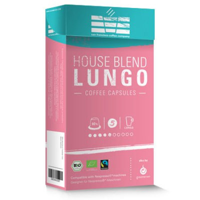 SFCC House Blend Lungo Medium, Nespresso Compatible Coffee Capsules, 50 Ct