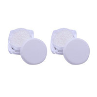 Frcolor 2pcs Fashion Glitter Loose Powder Eyeshadow Makeup Party Cosmetic Kit (Flash White)