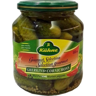Kuhne Hot Gherkins, 19.6 OZ (Pack of 2)