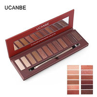 Beauty Matte Eyeshadow Palette - 12 Colors Shimmer Matte Foundation Eye Shadow Powder Palette Make Up Waterproof Eye Shadow Palette Cosmetics, Addictive