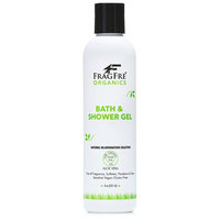 FRAGFRE Organic Shower Gel - Fragrance Free Sulfate Free Parabens Free - for Itchy Dry Sensitive Skins - 8 oz - Gluten Free Vegan Cruelty Free - Organic Aloe Vera Bath Shower Gel - pure Natural