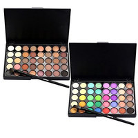 Mandy 40 Color Cosmetic Matte Eyeshadow Cream Makeup Palette Shimmer Set+ Brush Set