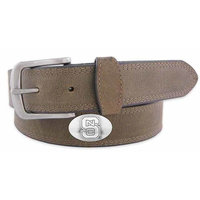 NC State Concho Crazyhorse Leather Belt