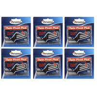 Personna Twin Pivot Plus Refill Blade Cartridges w/ Lubricating Strip for Atra & Trac II Razors 10 ct. (Pack of 6) + FREE Old Spice Deadlock Spiking Glue, Travel Size, .84 Oz