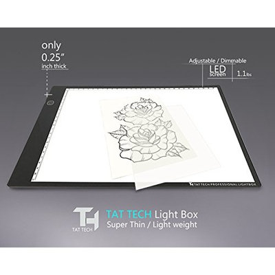 TatTech Tracing Light Box for Designs Stencils and Outlines A3