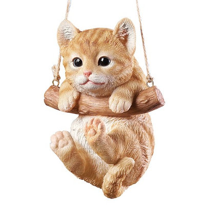 Hang Around Pets Tree Decoration, Tabby Cat
