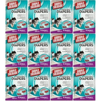 Simple Solution Disposable Diapers X-Small 144ct (12 x 12ct)