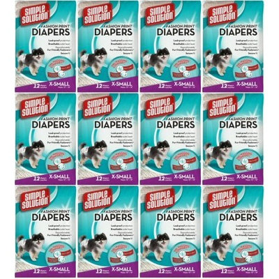 Simple Solution Disposable Diapers X-Small 144ct (12 x 12ct)