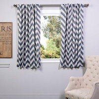 EFF Fez Chevron Blackout Curtain - 50'' x 63''