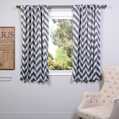 EFF Fez Chevron Blackout Curtain - 50'' x 63''