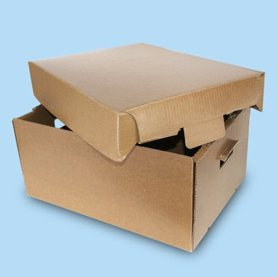 Frontier Packaging 50lb Fish Box Wax Coated