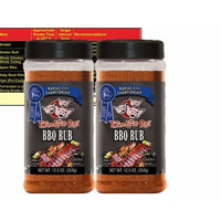 Three Little Pigs Kansas City Championship BBQ Rub Large 12.5 oz (2 Pack) Bundle with Free Bonus Miniature Meat Smoking Guide Magnet