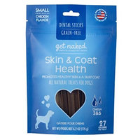 Get Naked Skin & Coat Health Grain Free Dental Chew Sticks, Small 6.2oz