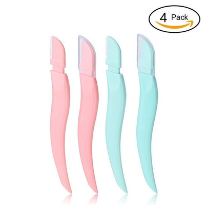 Bulons Womens Eyebrows & Facial Razor Eyebrows and Facial hair Trimmer Shaving Grooming Remover Kit for Fashion Women Ladies