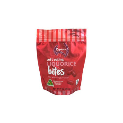 Capricorn Strawberry Soft Eating Licorice Bites, 9 Oz, Pack Of 4 Bags