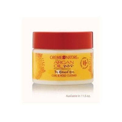 CREME OF NATURE Argan Oil Curl & Hold Custard 11.5 Ounce