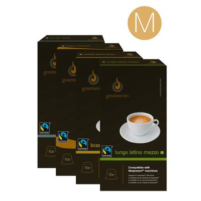 Gourmesso Trial Bundle, Nespresso Compatible Coffee Capsules, 180 Ct