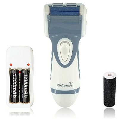 Dual-Power Electric Callus Remover - Rechargeable OR Battery Operated Electronic Pedicure Foot File