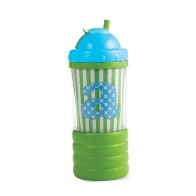 Mud Pie Initial Baby Boy Blue Initial Sip N' Munch, Letter I (Discontinued by Manufacturer)
