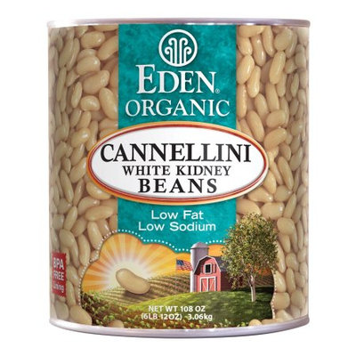 Eden Cannellini (white kidney) Beans, Organic - #10 can, 108 OZ