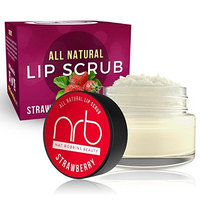 NRB Beauty Revival Lip Scrub - All Natural Sugar Based - Exfoliating & Moisturizes Chapped Dry Lips - 0.5 oz Each - Made In The USA - Strawberry