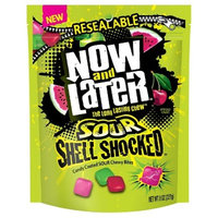 Now & Later Sour Shell Shocked Candy Coated Chewy Bites - 8oz
