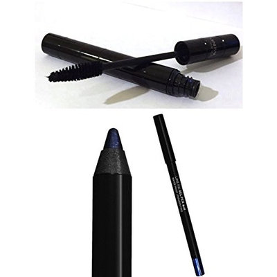 ITAY Minerals Eye Makeup Duo: Intense Volume Fibers Mascara + Line Fix Gel Pen Eyeliner Blue