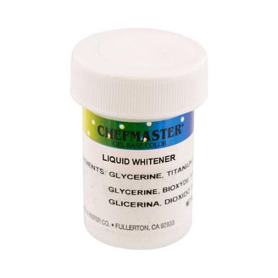 Chefmaster by US Cake Supply 1-Ounce Liquid Whitener - 1.3-Ounce Net Cake Food