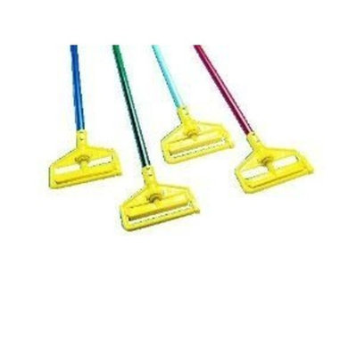Rubbermaid Invader Aluminum Side-Gate Wet-Mop Handle, 60 in, Gray/Yellow, 1 each