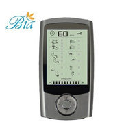 Vibrate Mini Massager Bia Electric Pulse Mini Massager TENS & EMS Device, 4 Pads, 6 Independent Modes, Rechargeable - Blue