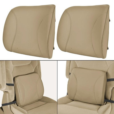 Bdkusa Lumbar Support Posture Correction with Strap Set of 2 (Beige)