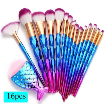 Brushes Set - Fheaven 2018 Newest 16PCS Make Up Fan Brush Foundation Brush Eyebrow Brush Eyeliner Blush Brush Cosmetic Concealer Brushes