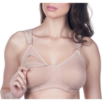 Loving Moments by Leading Lady Maternity Wirefree Sport Nursing Bra with Padded Comfort Straps and Full Sling