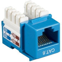 Black Box CAT6J-BL-25PAK Box Cat6 Value Line Keystone Jack, Blue, 25-Pack - 25 Pack - 1 X