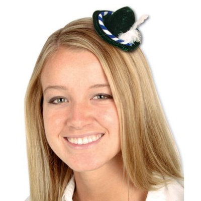 German Oktoberfest Alpine Hat Headpiece Hair Clip Costume Accessory