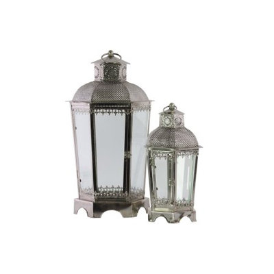 Urban Trends Collection: Metal Lantern Antique Finish