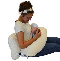 The Twin Z Company The 4 in 1 One Z CREAM Nursing Pillow w AMAZING BACK SUPPORT- CREAM COLOR COVER