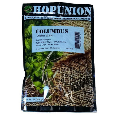 Hopunion US Leaf Hops for Home Brew Beer Making - 1 Ounce (US Columbus)