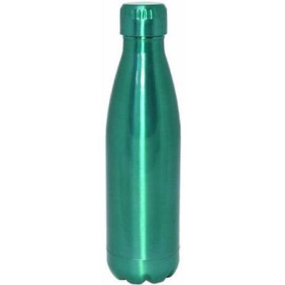 Gourmet Home Products 17 oz Double Wall Vacuum Insulated Stainless Steel Sports Bottle, Glossy Lacquered